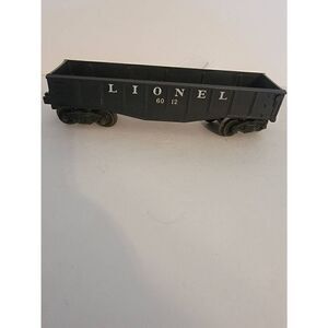 Vintage Lionel 6012 Gondola Black O O27 Scale Train Untested